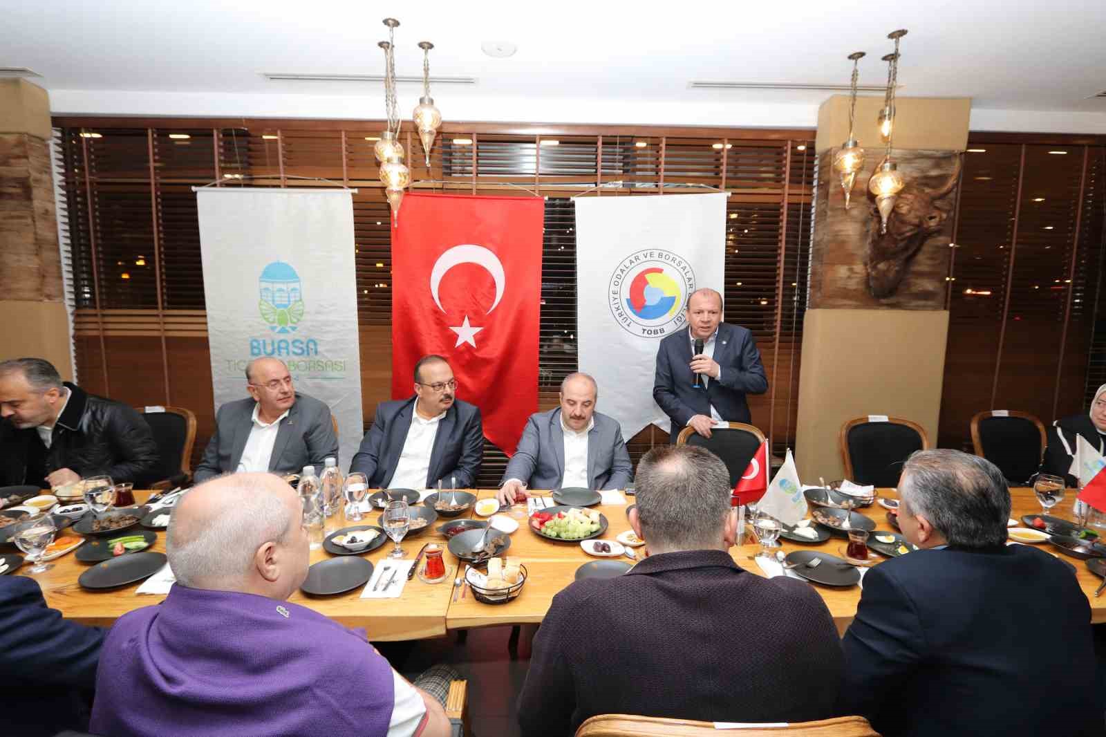 Bakan Varank, Bursa Ticaret Borsası’nın sahuruna katıldı