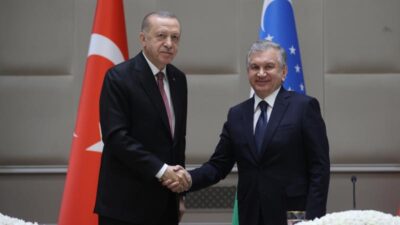 Cumhurbaşkanı Erdoğan, Özbekistan Cumhurbaşkanı ile görüştü