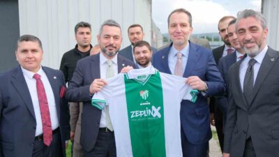 Yeniden Refah Partisi Genel Başkanı Erbakan’dan Bursaspor’a ziyaret