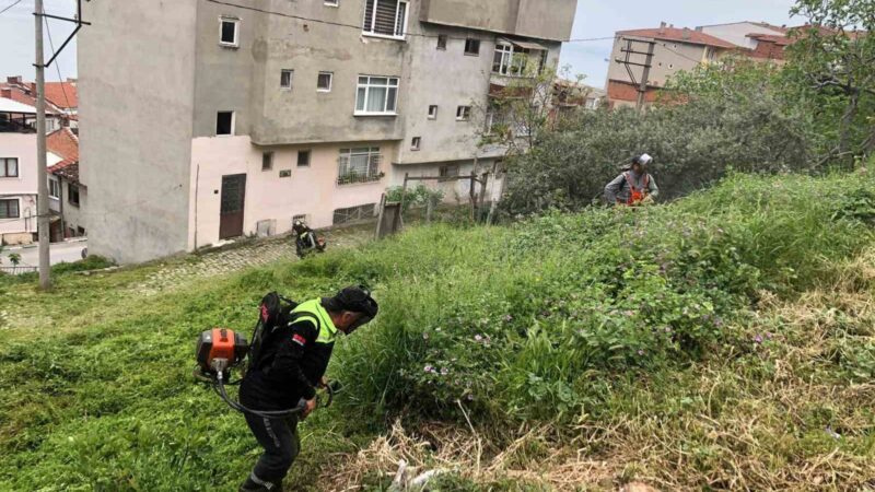 Gemlik Belediyesi Temizlik İşleri Müdürlüğü ekipleri ilçe genelinde kötü görüntü