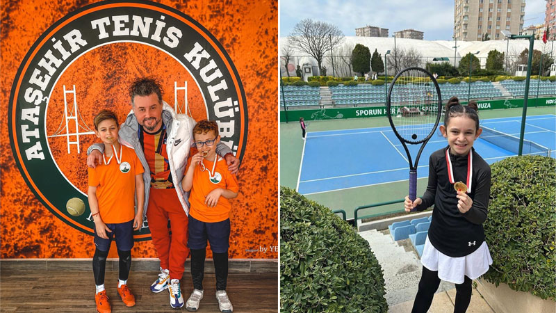 Osmangazili raketlerden çifte başarı Osmangazili raketlerden çifte başarı