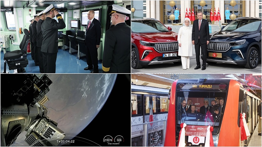 Dev projeler ardı ardına hizmete giriyor: Togg, TCG Anadolu, İMECE…