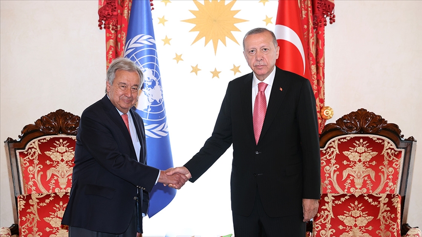 Cumhurbaşkanı Erdoğan, Guterres ile görüştü