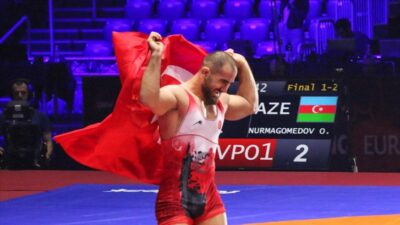 Milli güreşçi Feyzullah Aktürk, Avrupa şampiyonu
