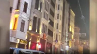 Otel inşaatında yangın