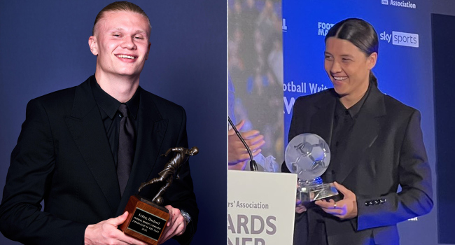 Haaland ve Kerr’e büyük onur