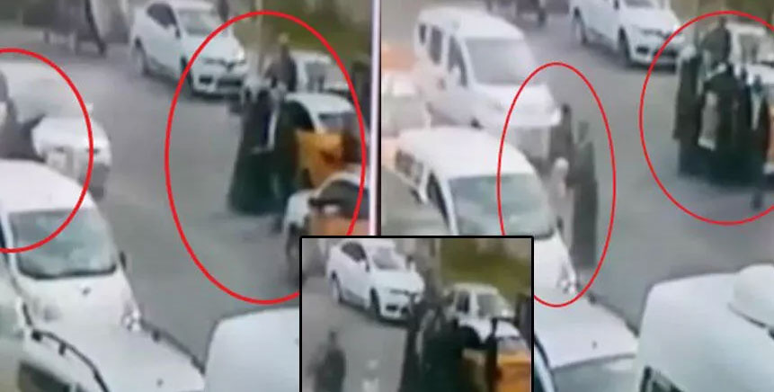 Önce taksiciyi yumrukladı sonra direksiyona tutunarak 100 metre sürüklendi Önce taksiciyi yumrukladı sonra direksiyona tutunarak 100 metre sürüklendi