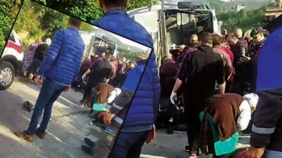 Korkunç kaza! Belediye otobüsü şarampole devrildi: 20 yaralı