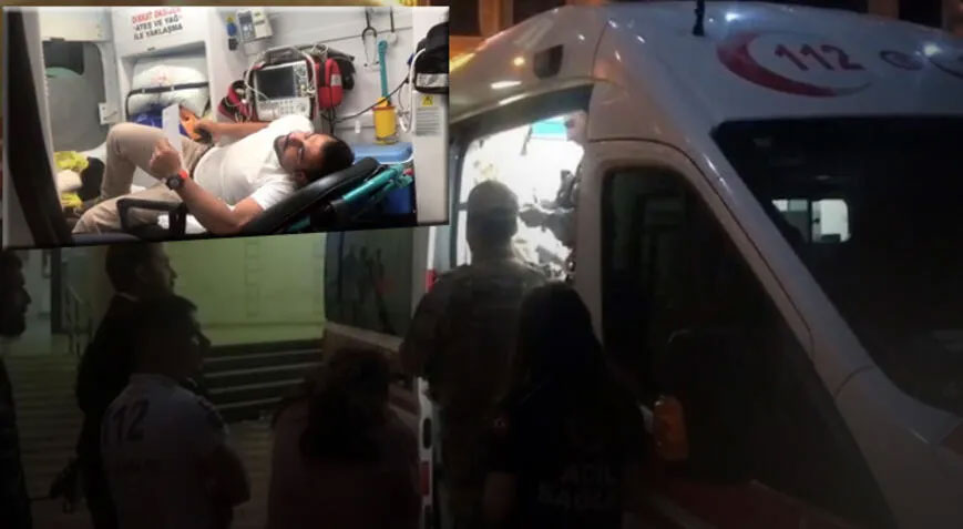 Rahatsızlanınca pusulaları ambulansla teslim etti