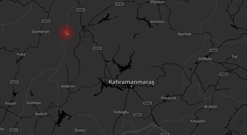 Kahramanmaraş’ta 4.6 büyüklüğünde deprem