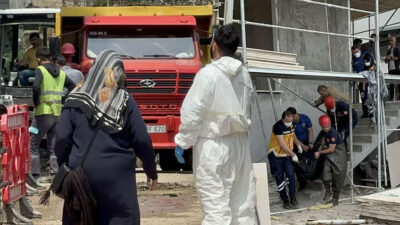 İnşaat halindeki binanın asansör boşluğunda ceset bulundu