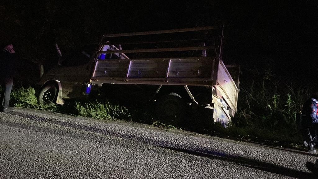 Bursa’da kamyonet sulama kanalına düştü: 1 yaralı