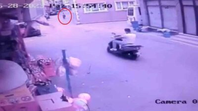 Görüntüler Bursa’dan… Kafa kafaya böyle çarpıştılar