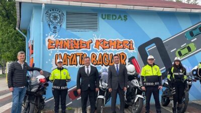 UEDAŞ’ın renklendirdiği 66. trafo, emniyet kemeri için uyardı