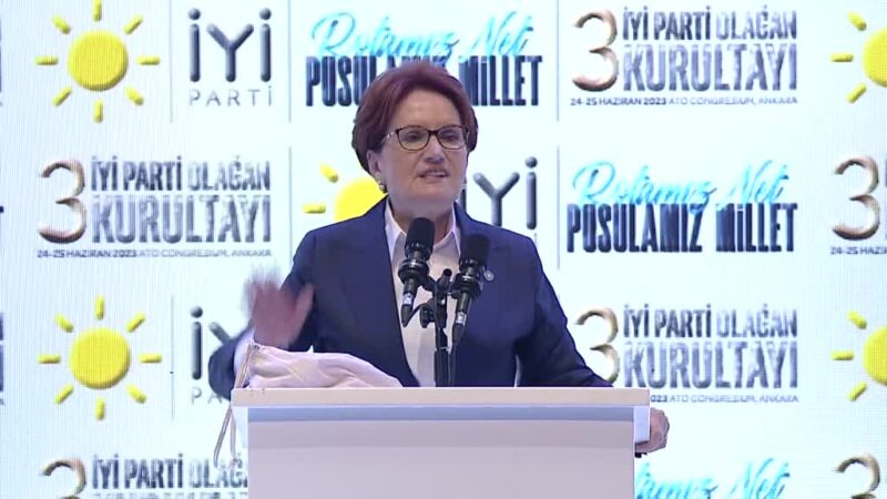 Akşener, İYİ Parti kurultayında konuştu: ‘En büyük pişmanlığım…’ İYİ Parti 3. Olağan Kurultayı başladı. Kongrede konuşma yapan İYİ