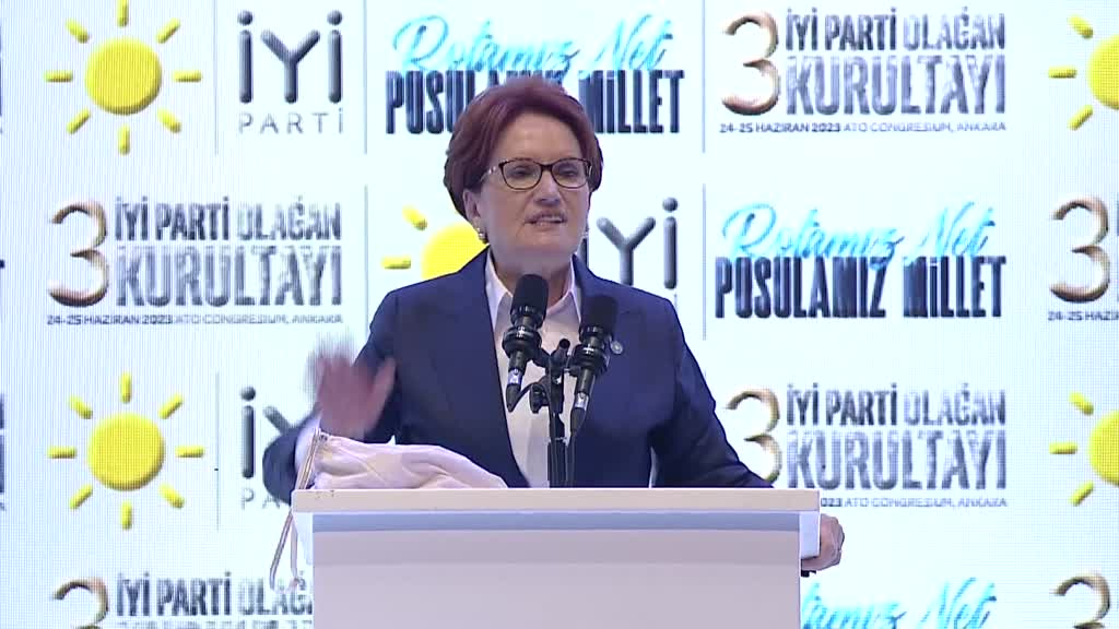 Akşener, İYİ Parti kurultayında konuştu: ‘En büyük pişmanlığım…’