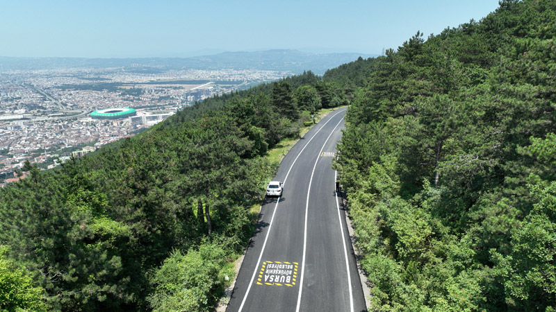 Uludağ Yolu sil baştan yenilendi