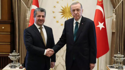 Cumhurbaşkanı Erdoğan, Mesrur Barzani’yi kabul etti