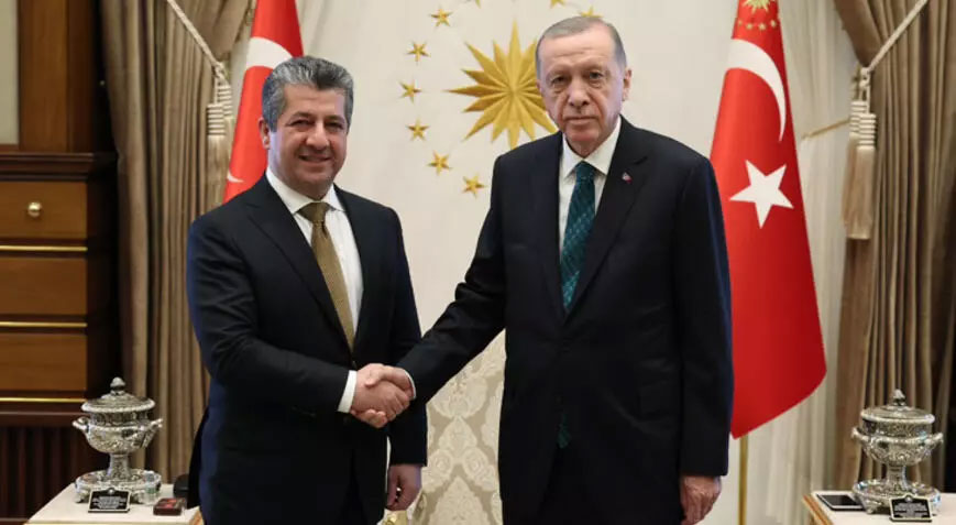 Cumhurbaşkanı Erdoğan, Mesrur Barzani’yi kabul etti