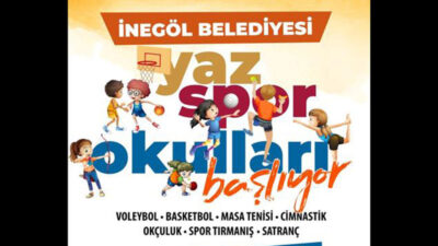 İnegöl’de Yaz Spor Okulları kayıtları başlıyor