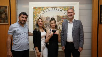 Başkan Taban, Şampiyon Afra’yı ağırladı