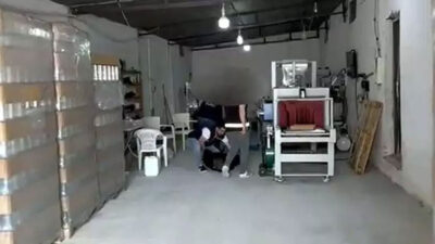Tekirdağ’da sahte içki üretimi yapılan çiftliğe baskın; 6 gözaltı