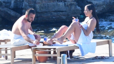 Zehra Çilingiroğlu sevgilisi Mürsel Kaya ile tatilde