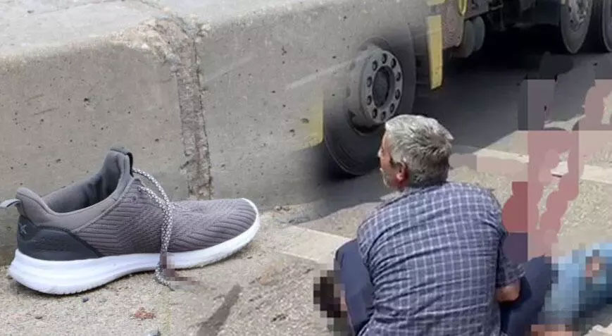 Son nefesini kamyon sürücüsünün kollarında verdi