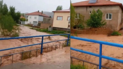 Sağanak sele neden oldu! Evleri su bastı, tarım arazileri zarar gördü