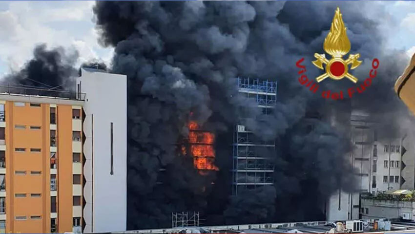 Roma’da yangın: 1 ölü, 9 yaralı