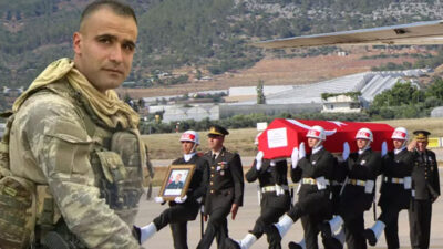 Şehit Uzman Çavuş Aras, son yolculuğuna uğurlandı