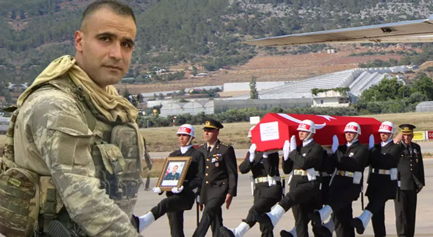 Şehit Uzman Çavuş Aras, son yolculuğuna uğurlandı