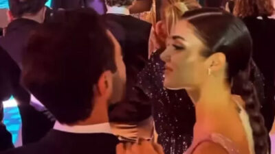 Hande Erçel ve Hakan Sabancı’nın romantik anları! Gözlerini sevgilisinden alamadı