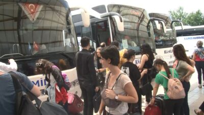 Bursa Otobüs Terminali’nde bayram yoğunluğu