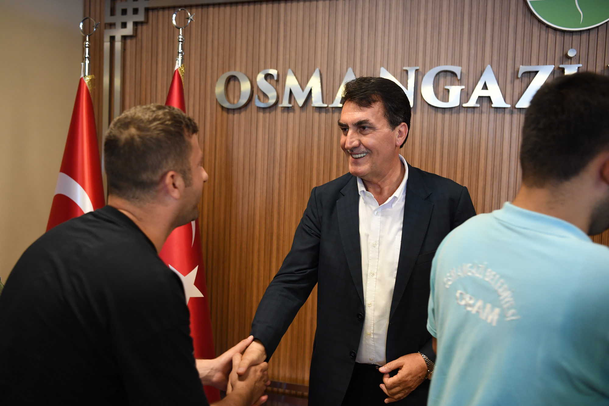 Başkan Dündar, personel ile bayramlaştı