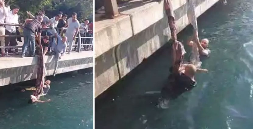 Denizde can pazarı: Piknik örtüsü ile kurtarmaya çalıştılar Denizde can pazarı: Piknik örtüsü ile kurtarmaya çalıştılar