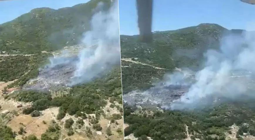 Kaş’ta orman yangını