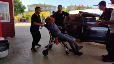 Bursa’da acemi kasaplar soluğu hastanede aldı