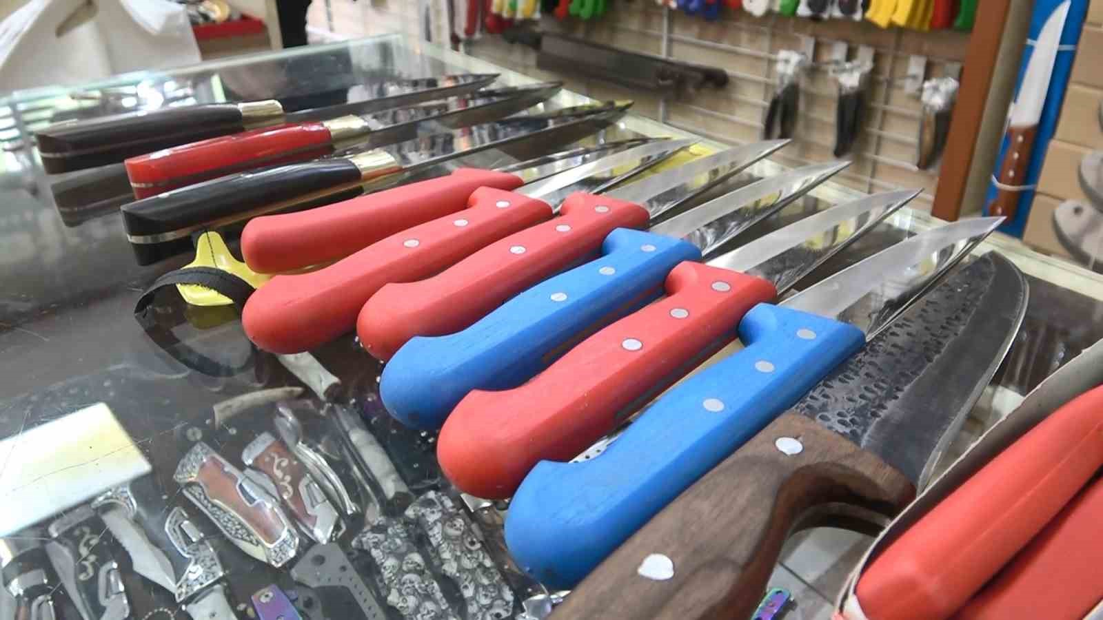 Bursa’da bıçakçılarda bayram yoğunluğu