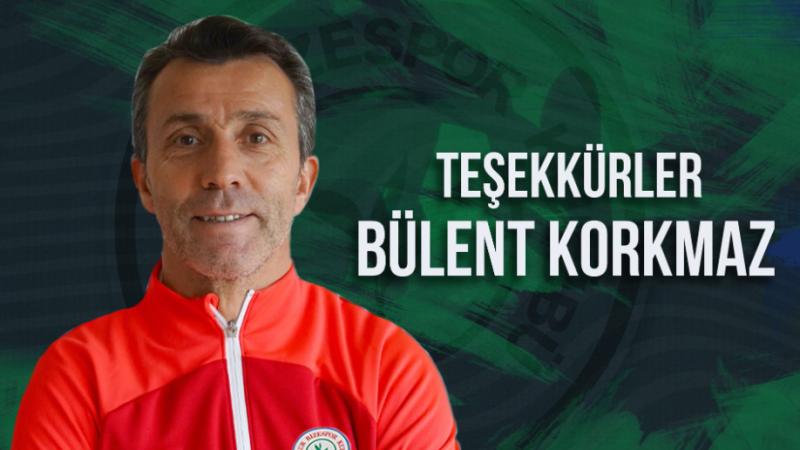Çaykur Rizespor’da Bülent Korkmaz dönemi bitti Çaykur Rizespor’da Bülent Korkmaz dönemi bitti