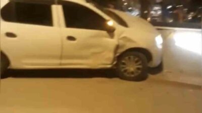 Bursa’da polisten kaçan sürücü iş yerine çarptı! İşte o anlar…