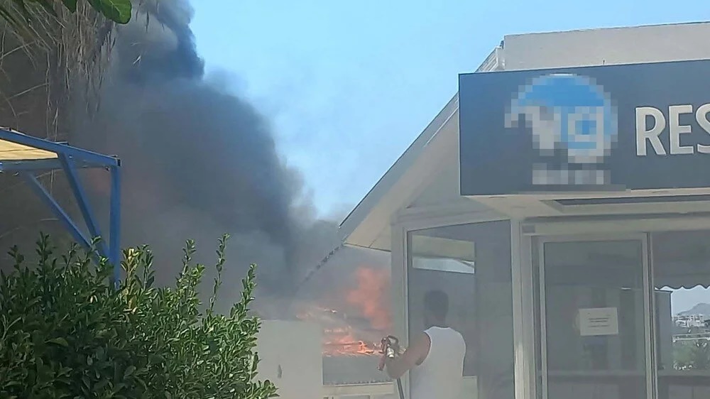 Bodrum’da otel yangını