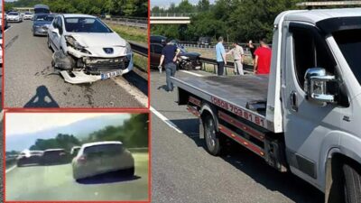 Düzce’de zincirleme kaza! 7 araç birbirine girdi: 3 yaralı