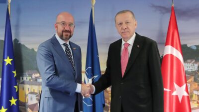 Cumhurbaşkanı Erdoğan, Charles Michel ile görüştü