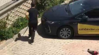 Bursa’da evin bahçesine giren yılan paniğe neden oldu