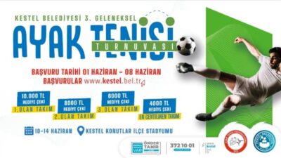 Kestel 3. Ayak Tenisi Turnuvası başlıyor