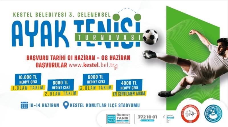 Kestel 3. Ayak Tenisi Turnuvası başlıyor Kestel 3. Ayak Tenisi Turnuvası başlıyor