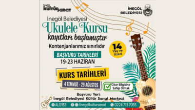 İnegöl Belediyesi, 7-11 yaş aralığındaki çocuklara yönelik yaz kursları kapsamında