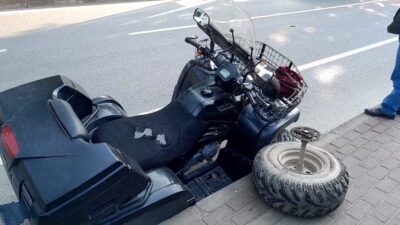 Bursa’da mahalle muhtarı ATV ile kaza yaptı