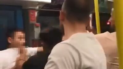 Bursa’da metroda yumruklar konuştu, bir kişi böyle darp edildi
